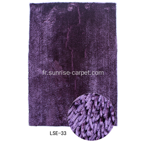 Microfibres et Shinning Polyester Chenille Antidérapant Tapis